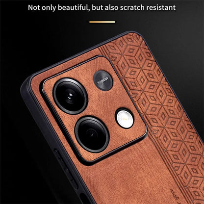 AZNS For Xiaomi Redmi Note 13 5G Case PU Leather+TPU Imprinted Pattern Cover