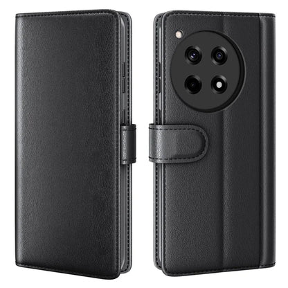 For OnePlus 12R 5G / Ace 3 5G Case Shockproof Genuine Split Leather Phone Cover