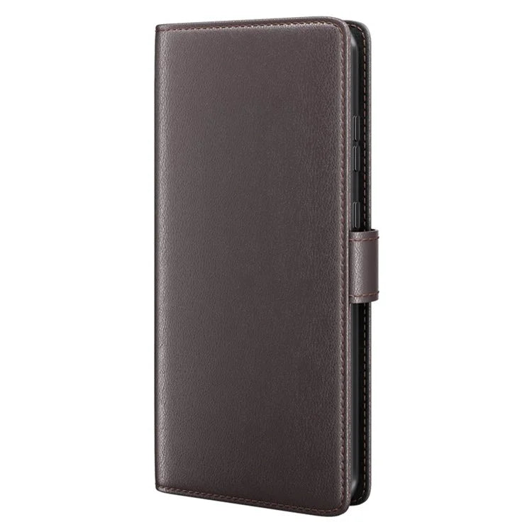 For OnePlus 12R 5G / Ace 3 5G Case Shockproof Genuine Split Leather Phone Cover