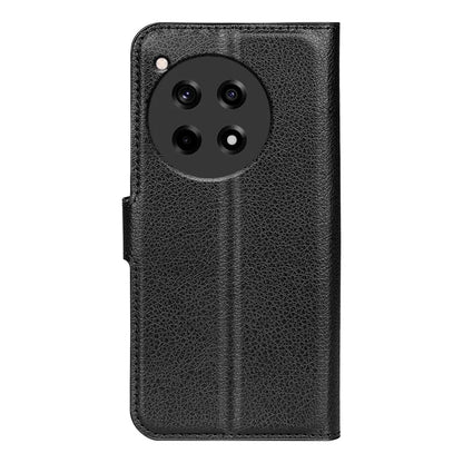 For OnePlus 12R 5G / Ace 3 5G Case Litchi Texture Leather Wallet Flip Cover