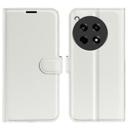 For OnePlus 12R 5G / Ace 3 5G Case Litchi Texture Leather Wallet Flip Cover