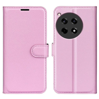 For OnePlus 12R 5G / Ace 3 5G Case Litchi Texture Leather Wallet Flip Cover