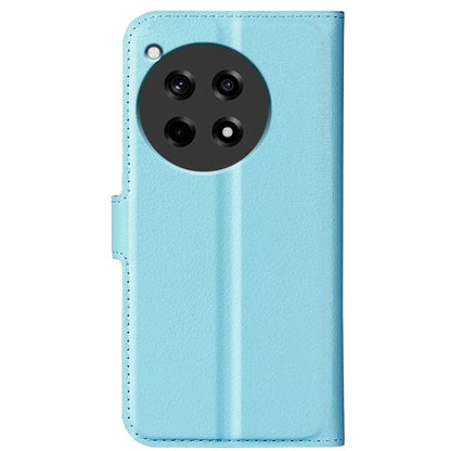 For OnePlus 12R 5G / Ace 3 5G Case Litchi Texture Leather Wallet Flip Cover