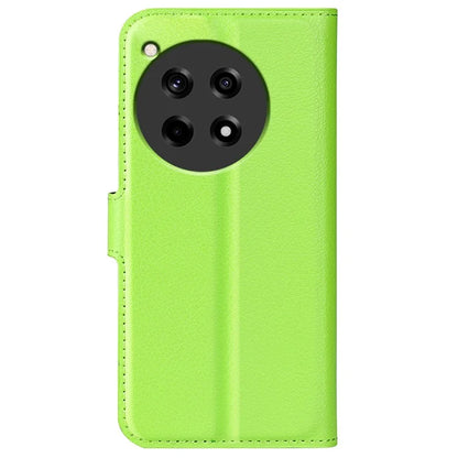 For OnePlus 12R 5G / Ace 3 5G Case Litchi Texture Leather Wallet Flip Cover