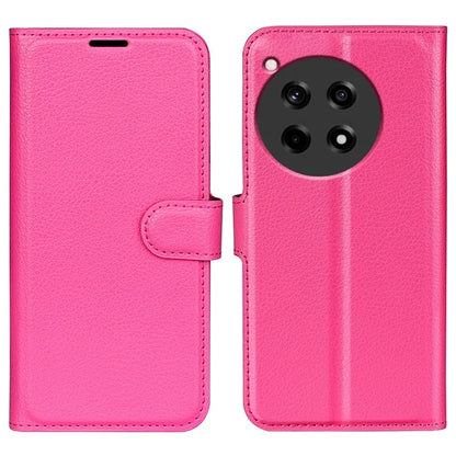 For OnePlus 12R 5G / Ace 3 5G Case Litchi Texture Leather Wallet Flip Cover