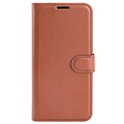For OnePlus 12R 5G / Ace 3 5G Case Litchi Texture Leather Wallet Flip Cover
