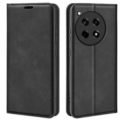 For OnePlus 12R 5G / Ace 3 5G Case PU Leather Wallet Phone Cover Auto-absorbed