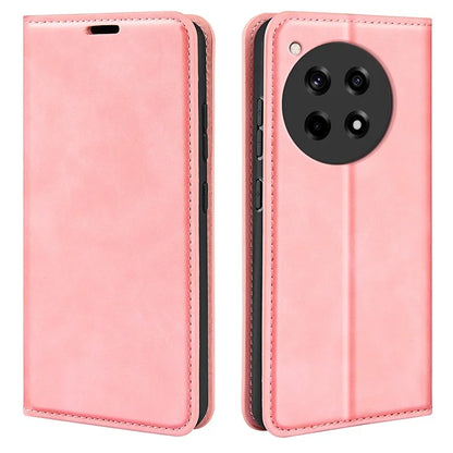 For OnePlus 12R 5G / Ace 3 5G Case PU Leather Wallet Phone Cover Auto-absorbed