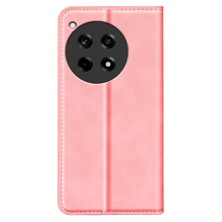 For OnePlus 12R 5G / Ace 3 5G Case PU Leather Wallet Phone Cover Auto-absorbed