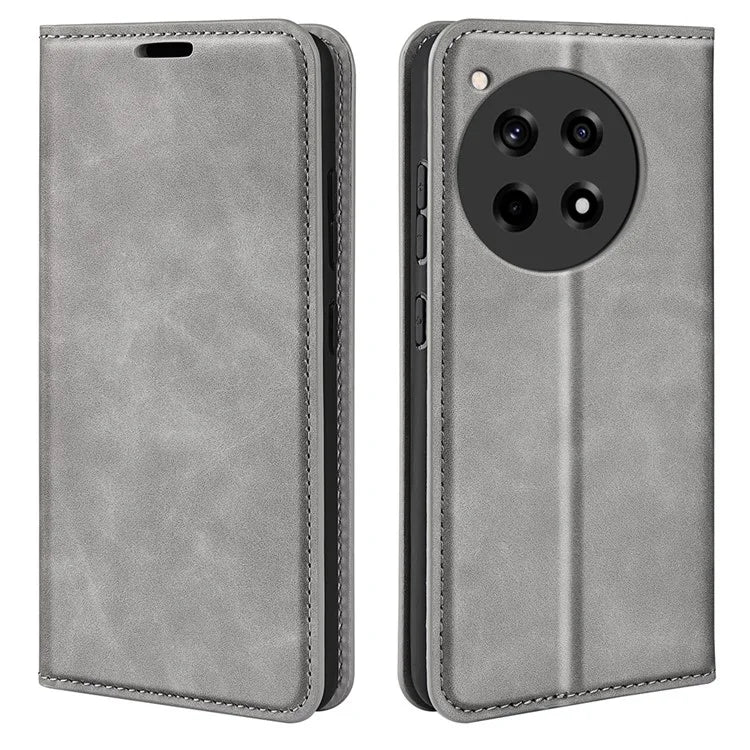For OnePlus 12R 5G / Ace 3 5G Case PU Leather Wallet Phone Cover Auto-absorbed
