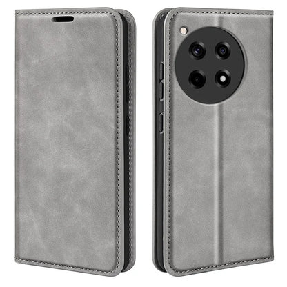 For OnePlus 12R 5G / Ace 3 5G Case PU Leather Wallet Phone Cover Auto-absorbed