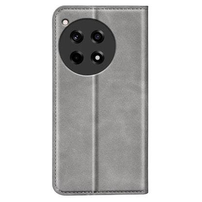 For OnePlus 12R 5G / Ace 3 5G Case PU Leather Wallet Phone Cover Auto-absorbed