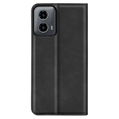 For Motorola Moto G34 5G Case PU Leather Stand View Magnetic Protect Phone Cover