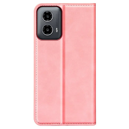 For Motorola Moto G34 5G Case PU Leather Stand View Magnetic Protect Phone Cover