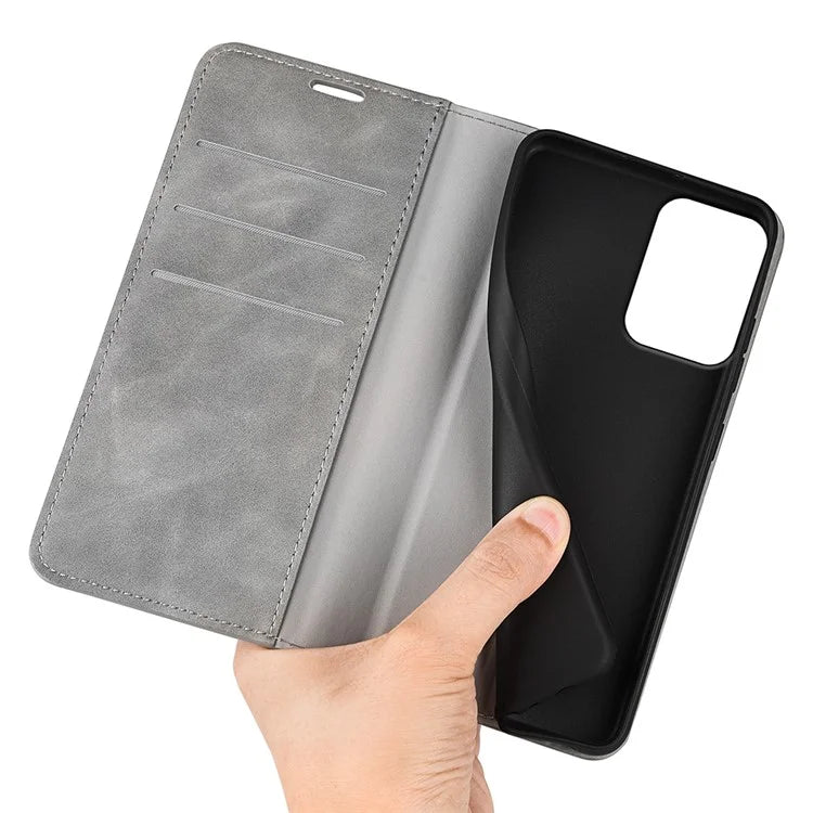 For Motorola Moto G34 5G Case PU Leather Stand View Magnetic Protect Phone Cover