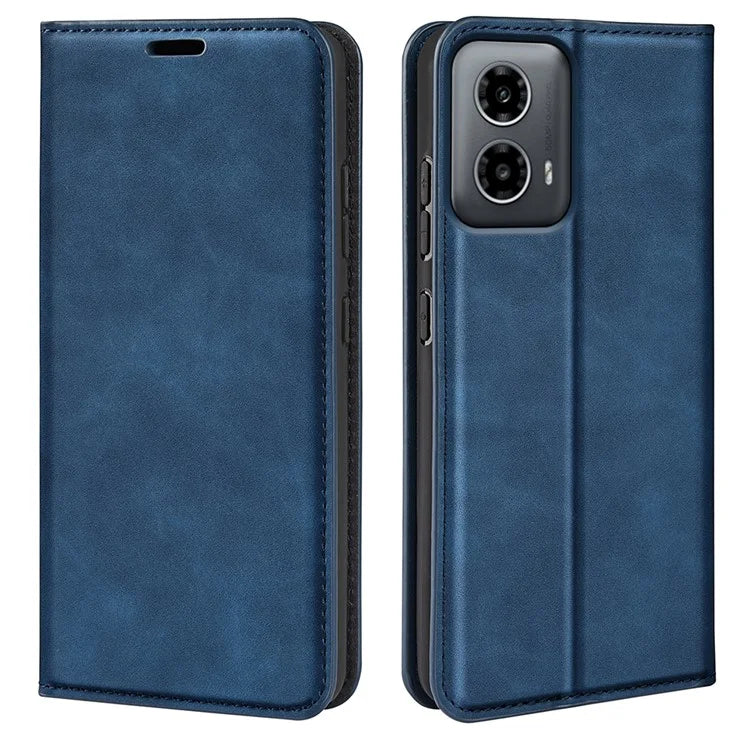 For Motorola Moto G34 5G Case PU Leather Stand View Magnetic Protect Phone Cover