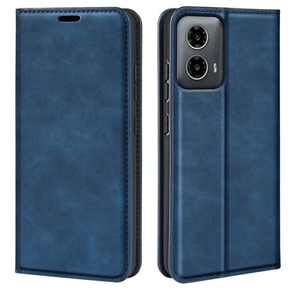 For Motorola Moto G34 5G Case PU Leather Stand View Magnetic Protect Phone Cover