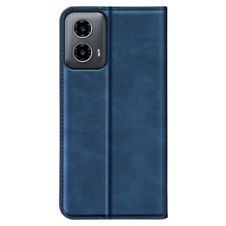For Motorola Moto G34 5G Case PU Leather Stand View Magnetic Protect Phone Cover