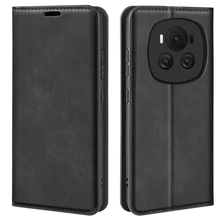 For Honor Magic6 5G Protective Case Skin-Touch PU Leather Phone Cover