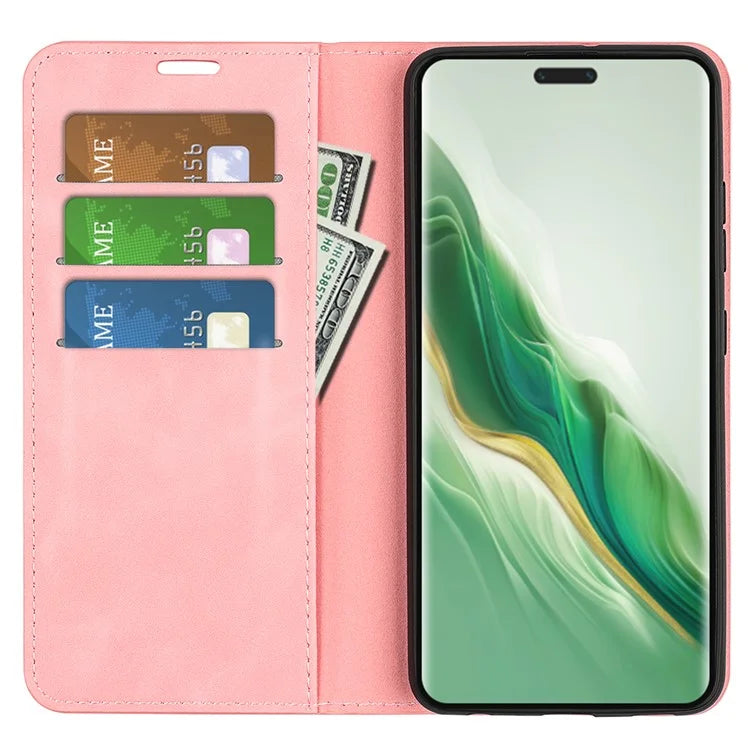 For Honor Magic6 5G Protective Case Skin-Touch PU Leather Phone Cover