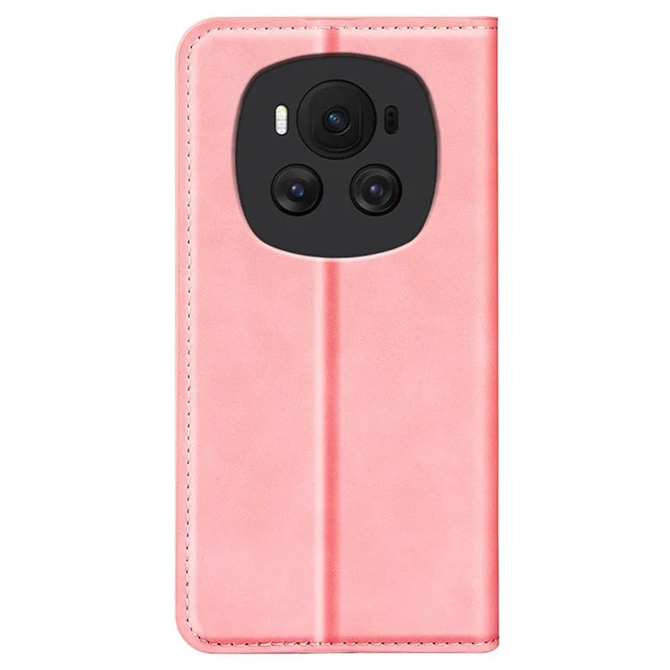 For Honor Magic6 5G Protective Case Skin-Touch PU Leather Phone Cover