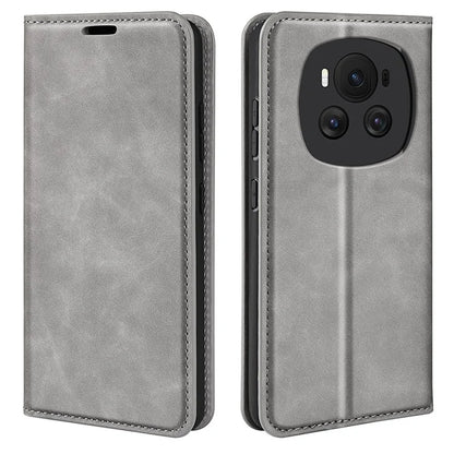 For Honor Magic6 5G Protective Case Skin-Touch PU Leather Phone Cover