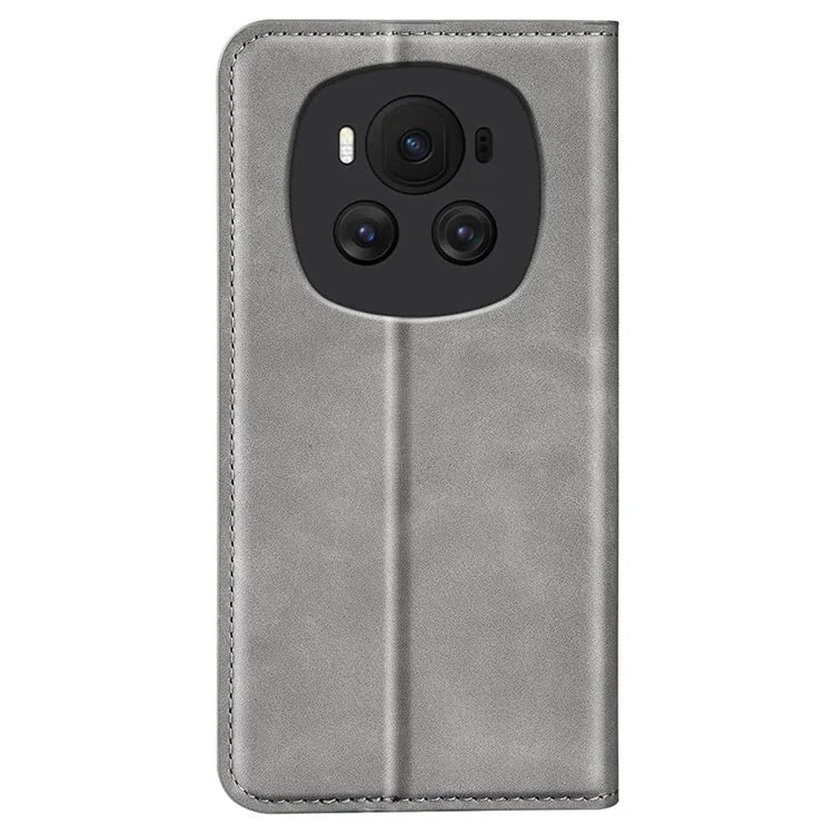 For Honor Magic6 5G Protective Case Skin-Touch PU Leather Phone Cover