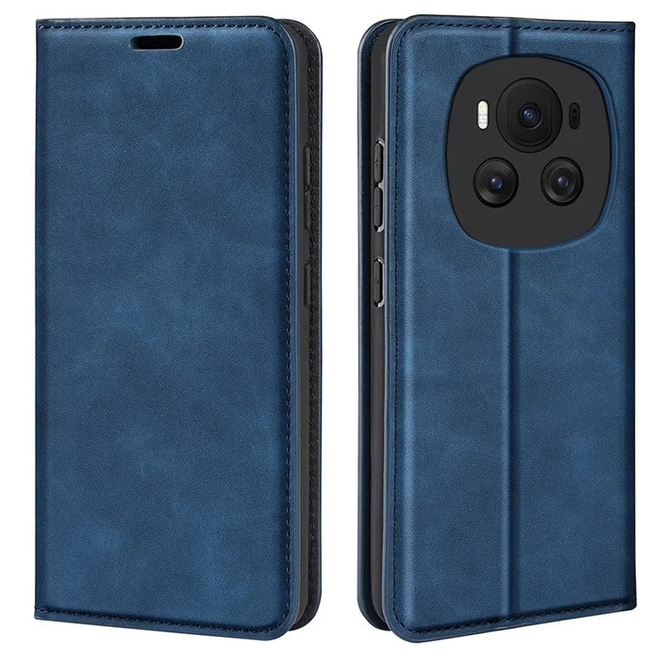 For Honor Magic6 5G Protective Case Skin-Touch PU Leather Phone Cover