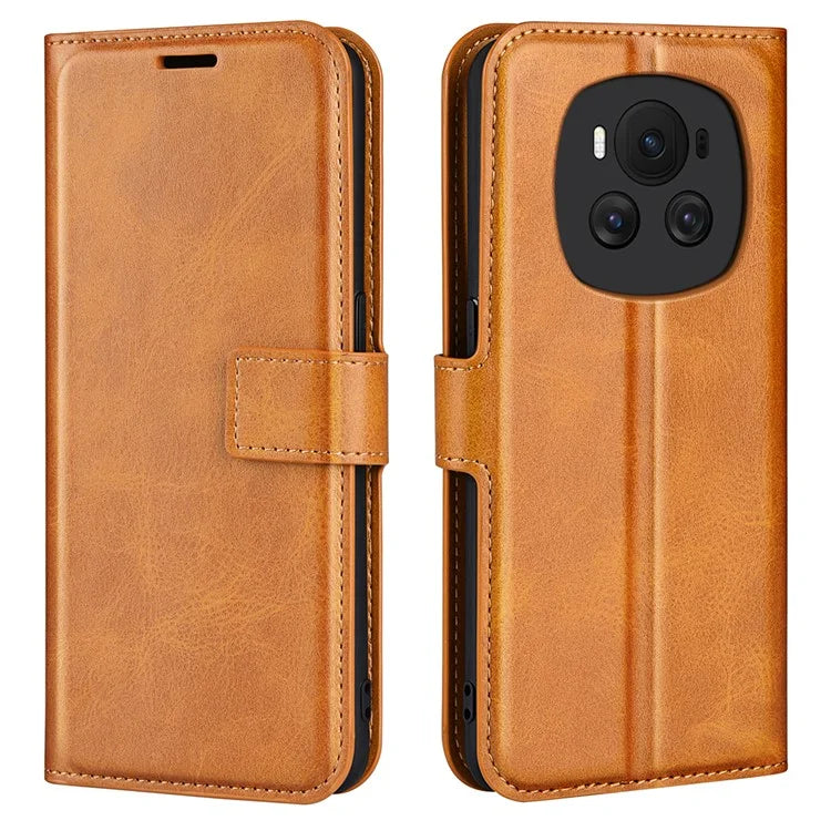For Honor Magic6 5G Wallet Case Magnetic Closure PU Leather Phone Cover