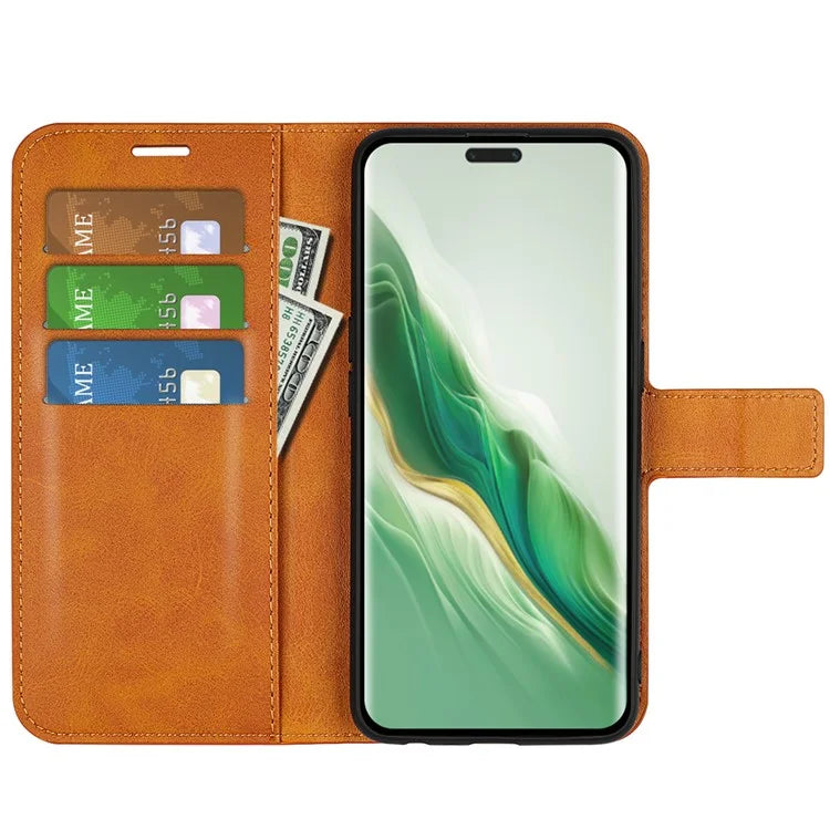 For Honor Magic6 5G Wallet Case Magnetic Closure PU Leather Phone Cover