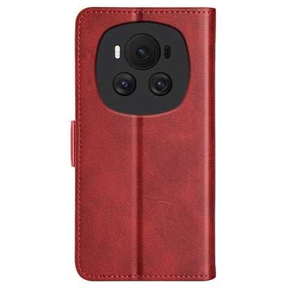For Honor Magic6 5G Case Dual Magnetic Clasp Folio Leather Cell Phone Cover