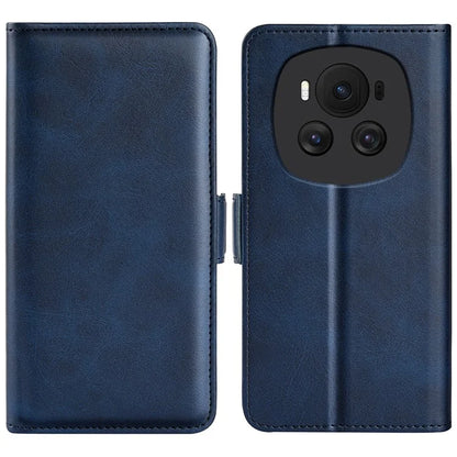 For Honor Magic6 5G Case Dual Magnetic Clasp Folio Leather Cell Phone Cover