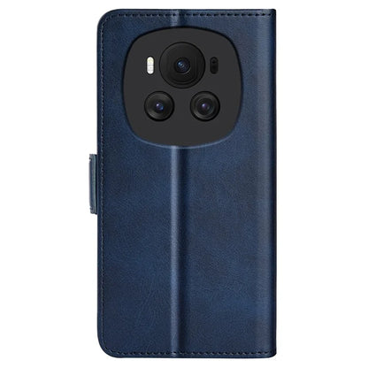 For Honor Magic6 5G Case Dual Magnetic Clasp Folio Leather Cell Phone Cover