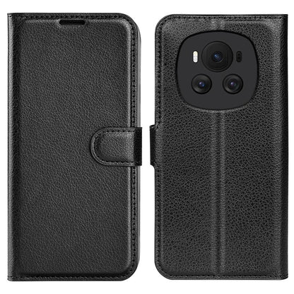 For Honor Magic6 5G Case Litchi Texture PU Leather Phone Cover