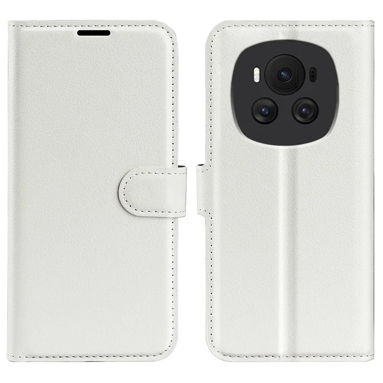 For Honor Magic6 5G Case Litchi Texture PU Leather Phone Cover