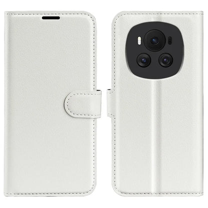 For Honor Magic6 5G Case Litchi Texture PU Leather Phone Cover