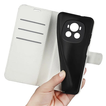 For Honor Magic6 5G Case Litchi Texture PU Leather Phone Cover