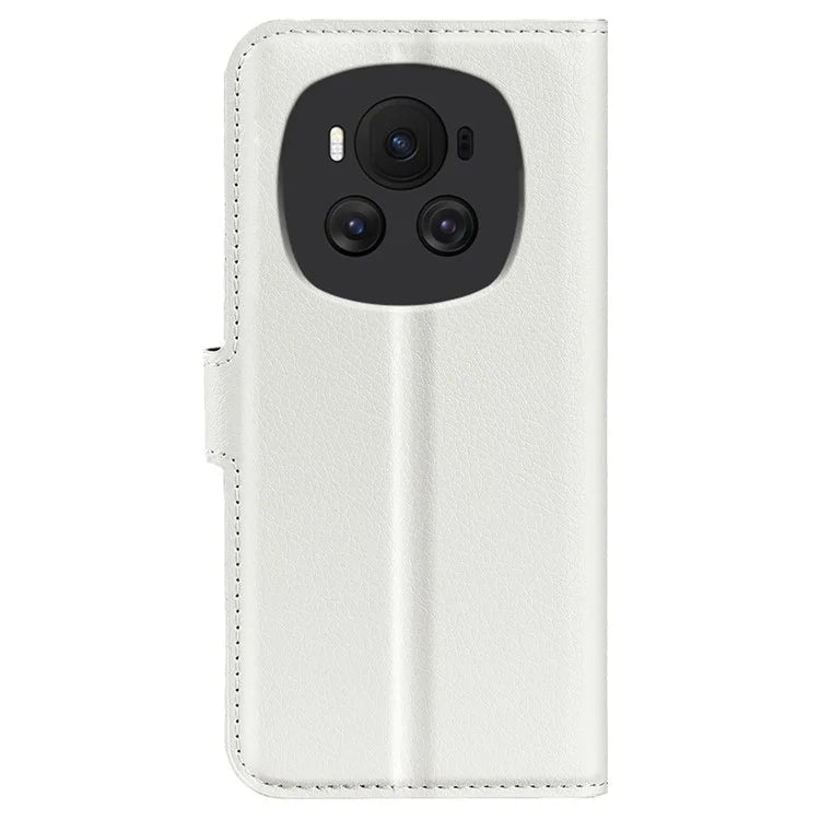 For Honor Magic6 5G Case Litchi Texture PU Leather Phone Cover