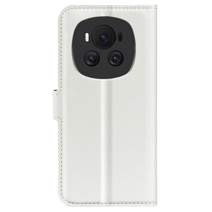 For Honor Magic6 5G Case Litchi Texture PU Leather Phone Cover