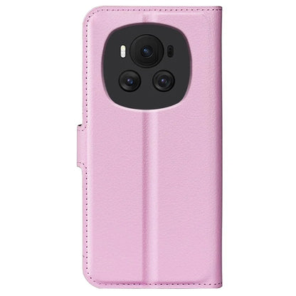 For Honor Magic6 5G Case Litchi Texture PU Leather Phone Cover