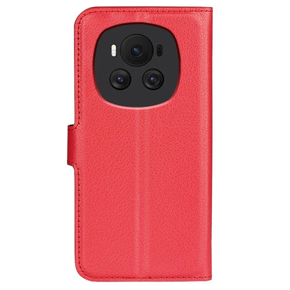 For Honor Magic6 5G Case Litchi Texture PU Leather Phone Cover