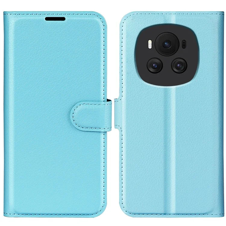 For Honor Magic6 5G Case Litchi Texture PU Leather Phone Cover