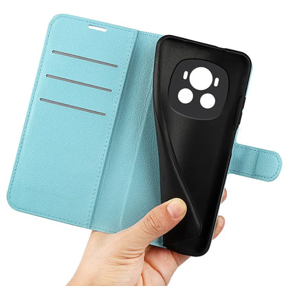 For Honor Magic6 5G Case Litchi Texture PU Leather Phone Cover