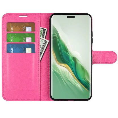 For Honor Magic6 5G Case Litchi Texture PU Leather Phone Cover