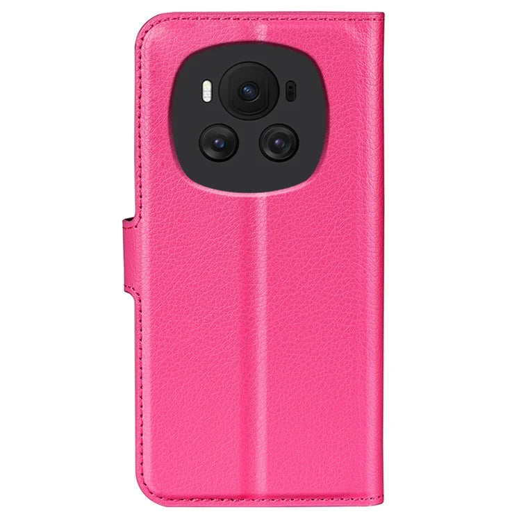 For Honor Magic6 5G Case Litchi Texture PU Leather Phone Cover
