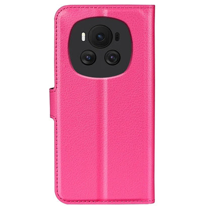 For Honor Magic6 5G Case Litchi Texture PU Leather Phone Cover