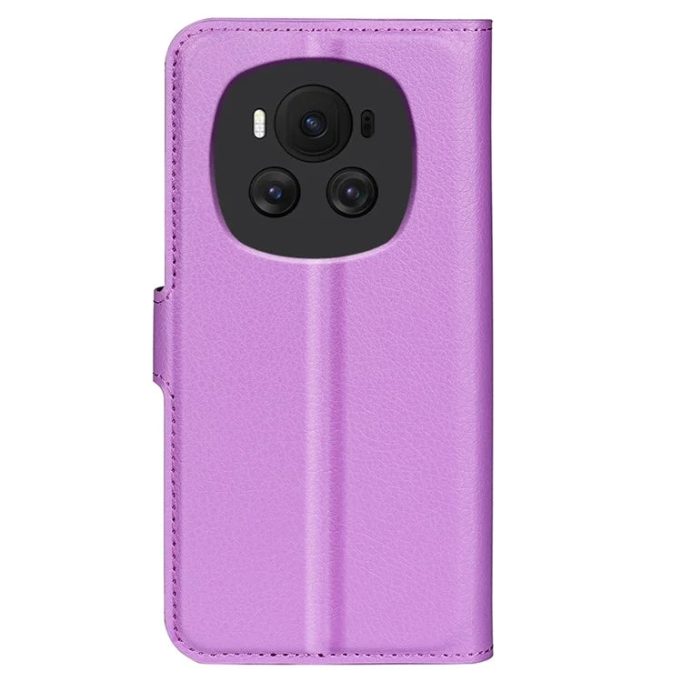 For Honor Magic6 5G Case Litchi Texture PU Leather Phone Cover