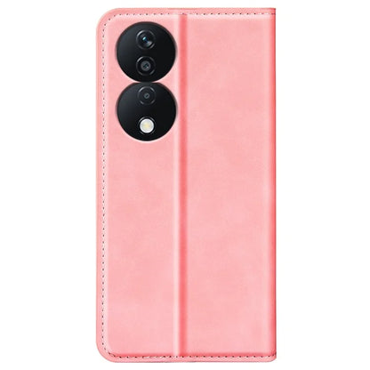 For Honor X7b 4G Shockproof Case Skin-Touch PU Leather Phone Cover