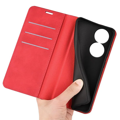 For Honor X7b 4G Shockproof Case Skin-Touch PU Leather Phone Cover
