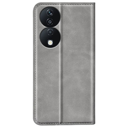 For Honor X7b 4G Shockproof Case Skin-Touch PU Leather Phone Cover